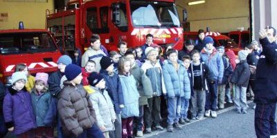 Les élèves de l’école Saint Martin visitent la caserne des pompiers professionnels de la Croix Rousse